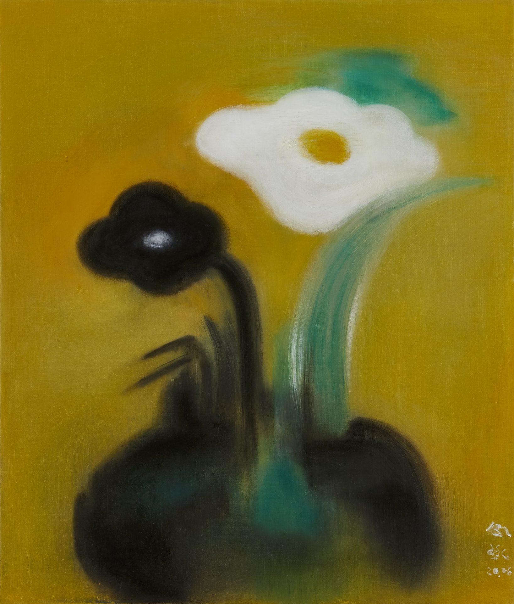 令詠 Ling Yung, 花 Flower, 2020, 畫布油彩 oil on canvas, 53 x 45.5 cm