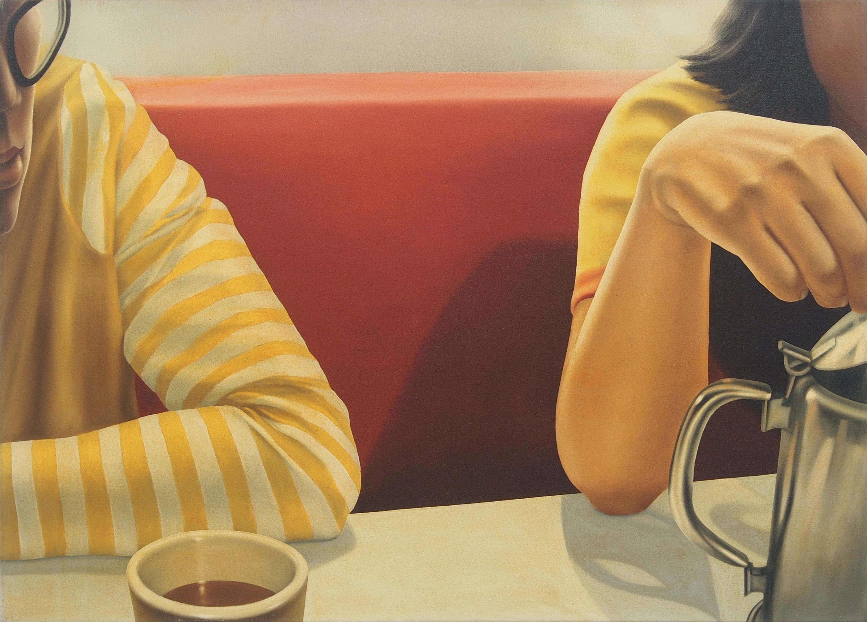 陳昭宏 Hilo Chen, Coffee shop A, 1972, 畫布油彩 oil on canvas, 91.5 x 127 cm